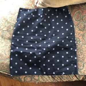 Ann Taylor Loft polka dot skirt